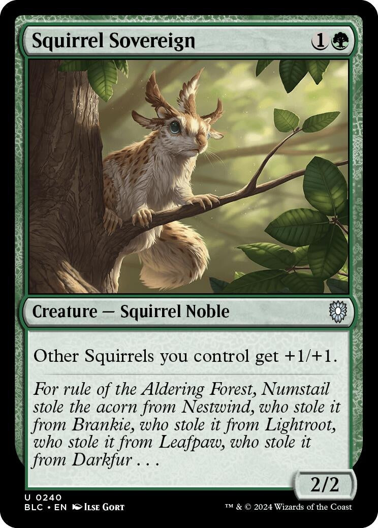 Image for Squirrel Sovereign (240) (Commander: Bloomburrow) - Magic: The Gathering