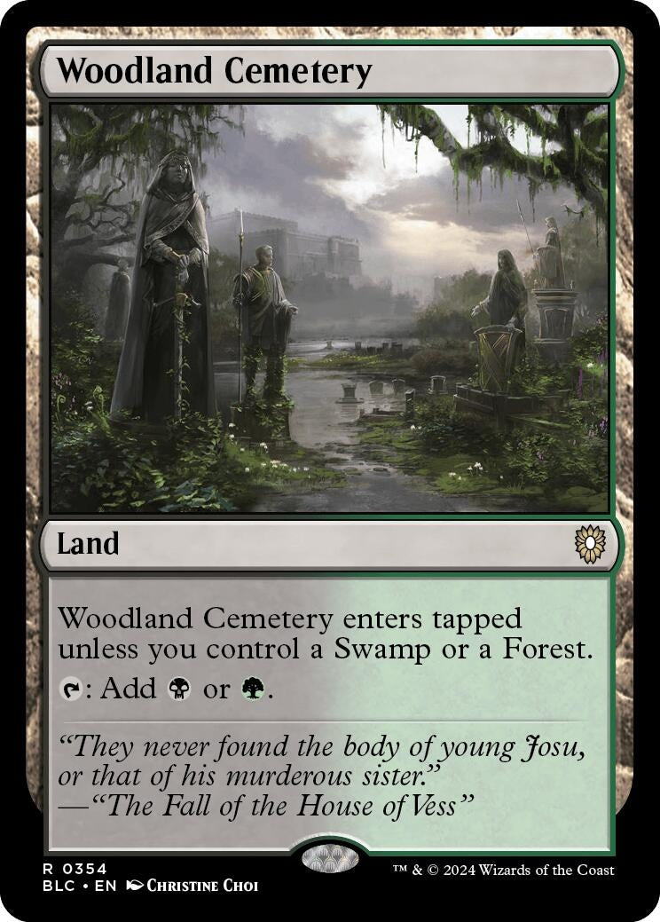 Image for Woodland Cemetery (354) (Commander: Bloomburrow) - Magic: The Gathering