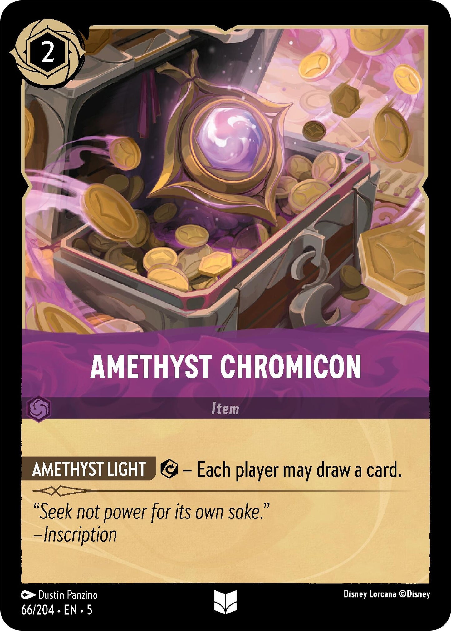 Image for Amethyst Chromicon (66/204) (Shimmering Skies) - Disney Lorcana