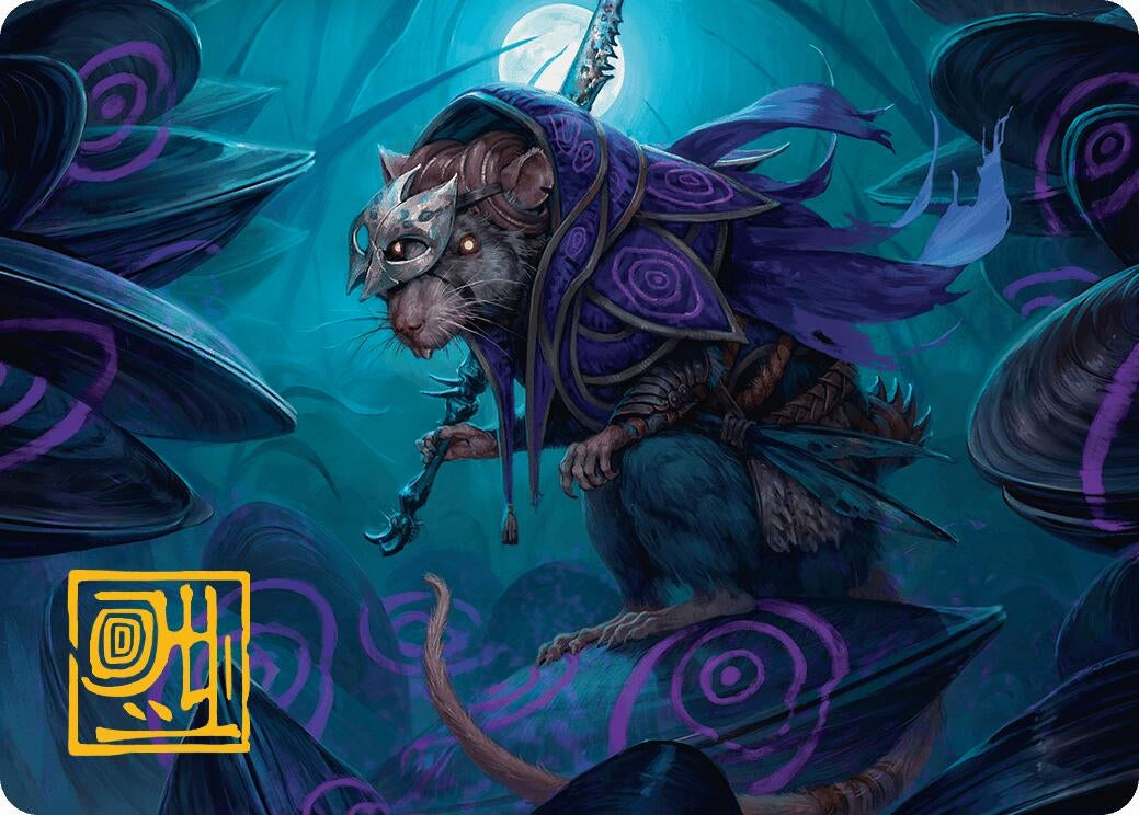 Image for Nightwhorl Hermit Art Card (Gold-Stamped Signature) (10) (Art Series: Bloomburrow) - Magic: The Gathering