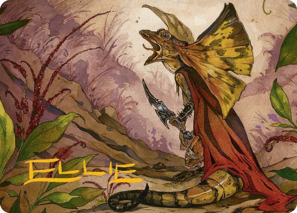 Image for Hired Claw Art Card (Gold-Stamped Signature) (39) (Art Series: Bloomburrow) - Magic: The Gathering