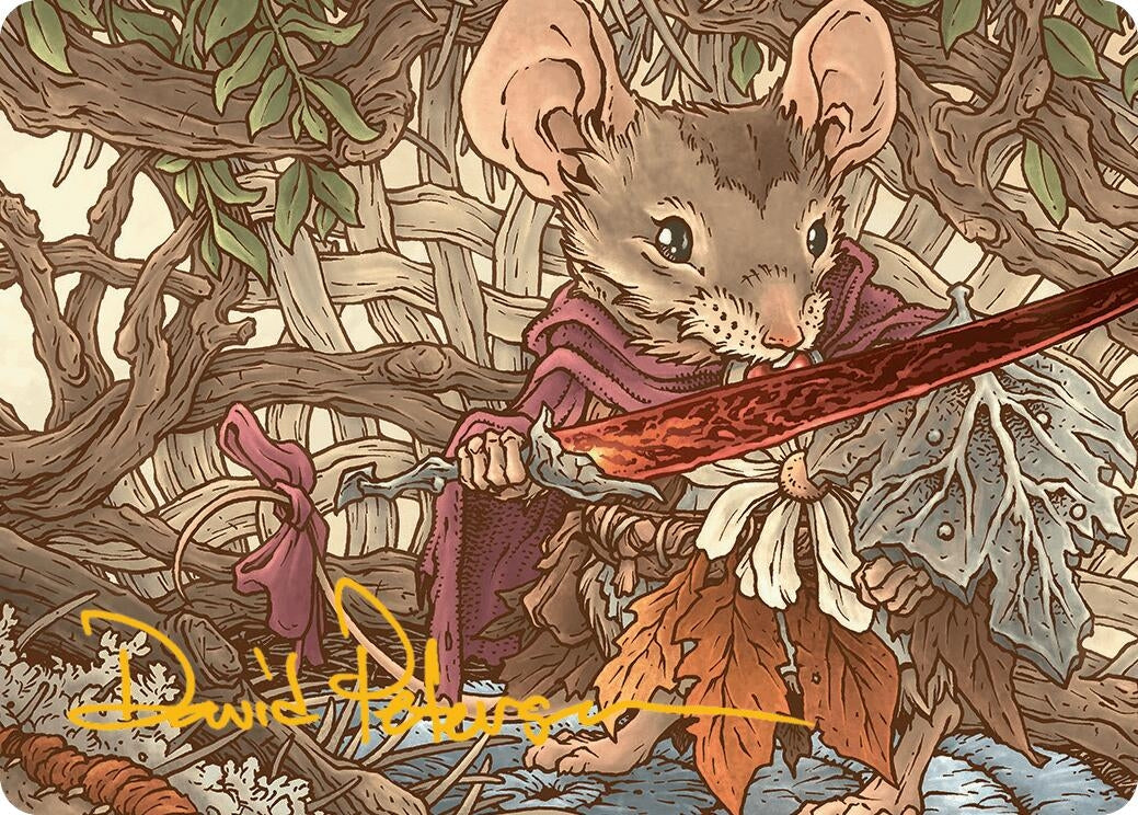 Image for Mabel, Heir to Cragflame Art Card (Gold-Stamped Signature) (45) (Art Series: Bloomburrow) - Magic: The Gathering