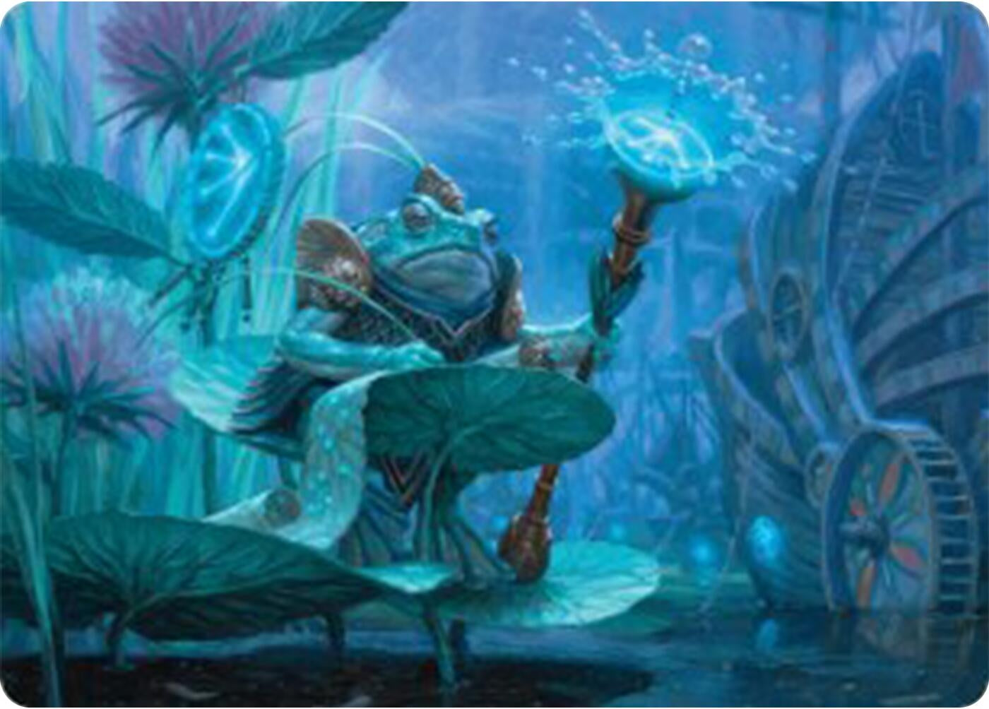 Image for Dour Port-Mage Art Card (5) (Art Series: Bloomburrow) - Magic: The Gathering