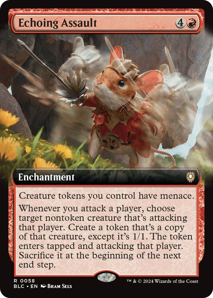 Image for Echoing Assault (Extended Art) (58) (Commander: Bloomburrow) - Magic: The Gathering
