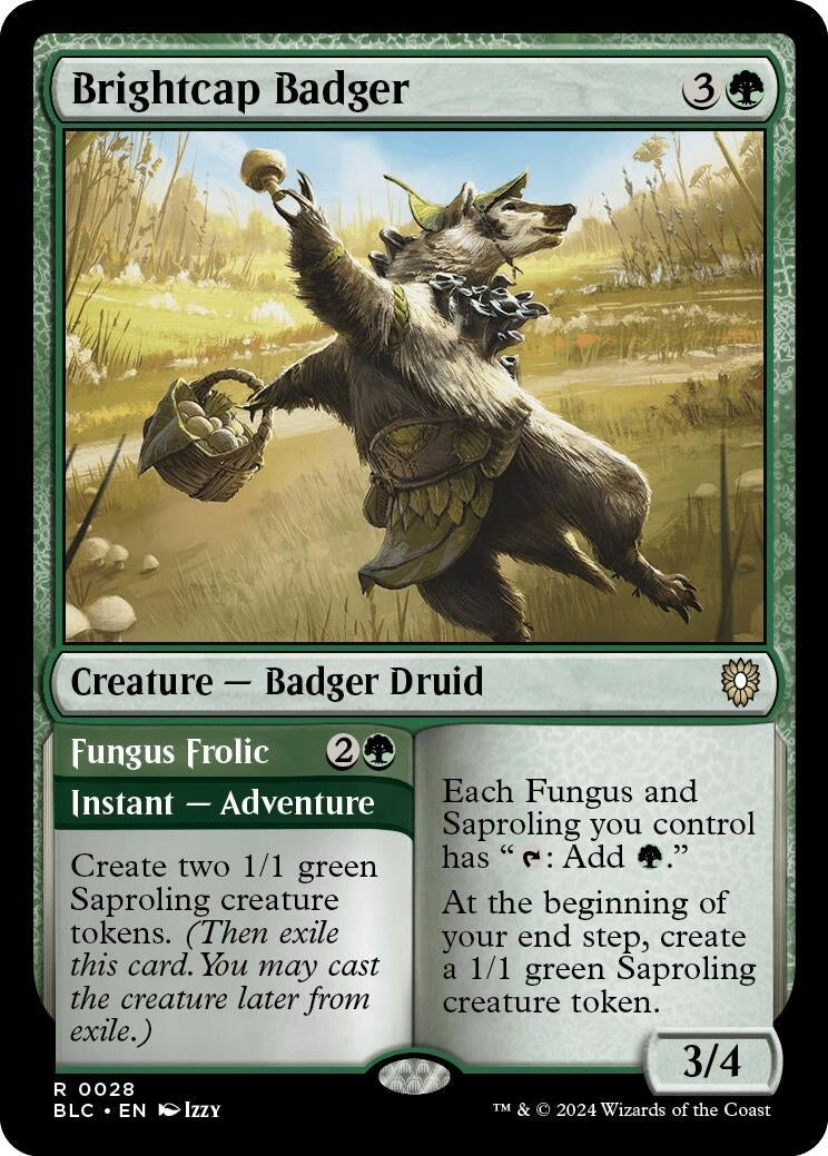 Image for Brightcap Badger (28) (Commander: Bloomburrow) - Magic: The Gathering