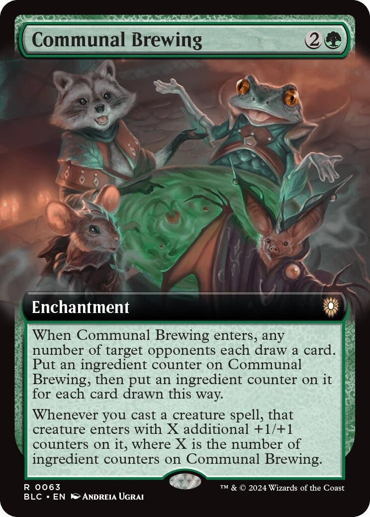 Image for Communal Brewing (Extended Art) (63) (Commander: Bloomburrow) - Magic: The Gathering