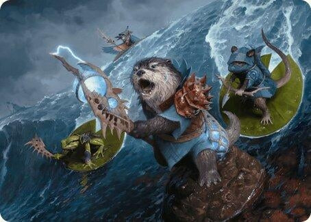 Image for Valley Floodcaller Art Card (13) (Art Series: Bloomburrow) - Magic: The Gathering