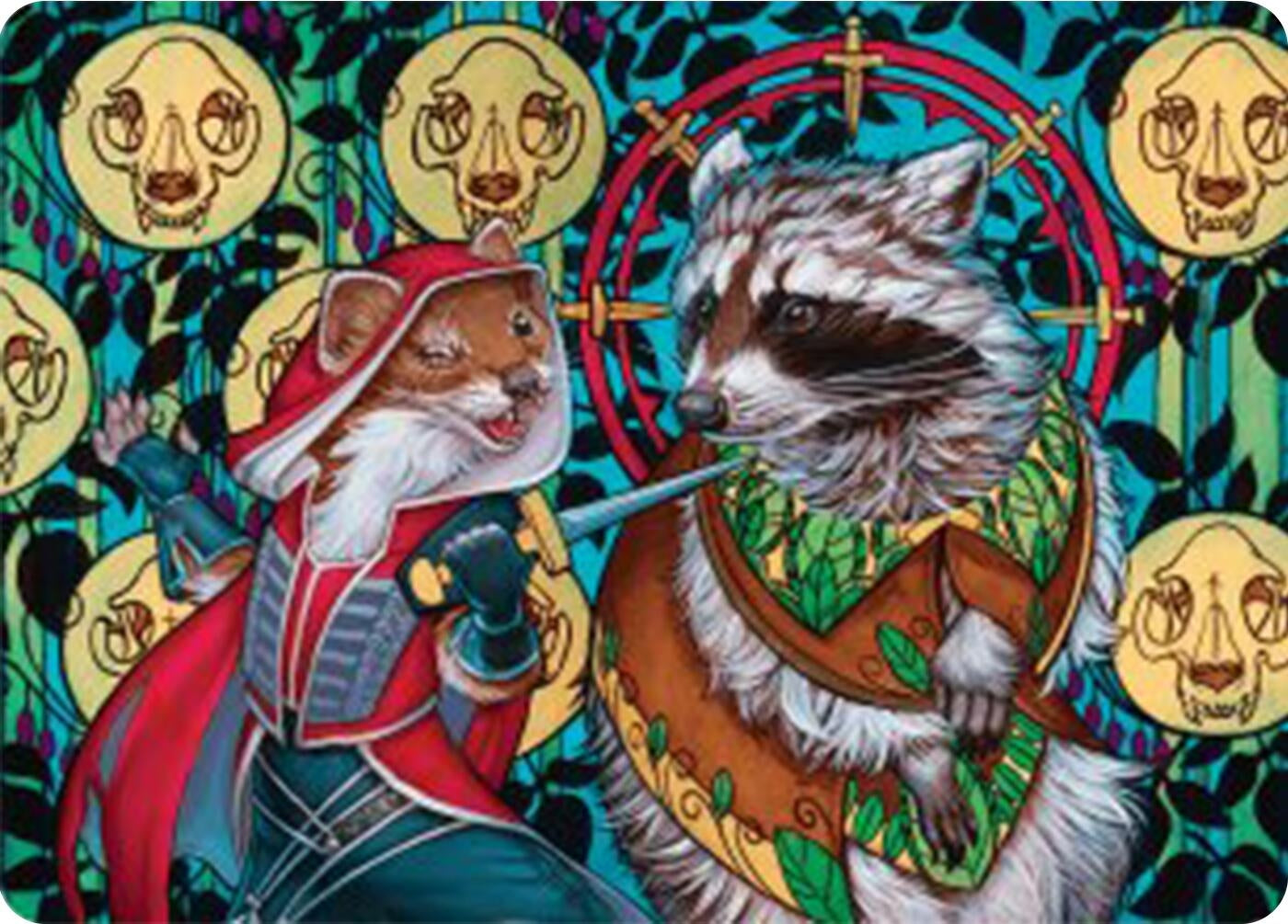 Image for Ruthless Negotiation Art Card (16) (Art Series: Bloomburrow) - Magic: The Gathering