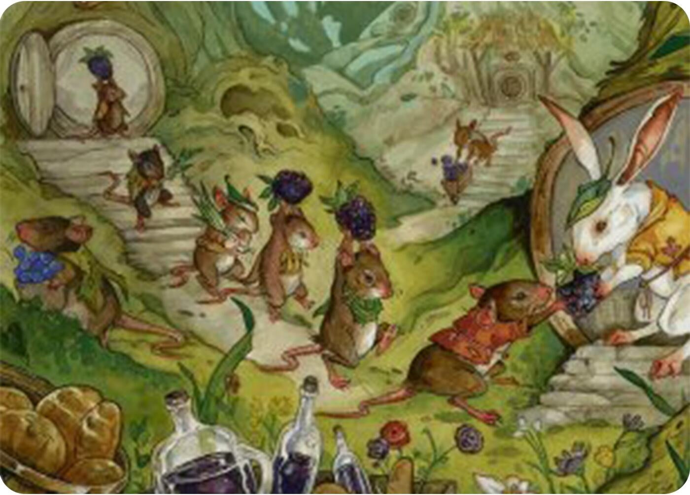 Image for For the Common Good Art Card (43/54) (43) (Art Series: Bloomburrow) - Magic: The Gathering