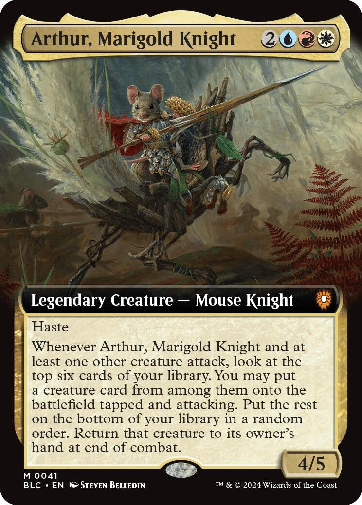 Image for Arthur, Marigold Knight (Extended Art) (41) (Commander: Bloomburrow) - Magic: The Gathering