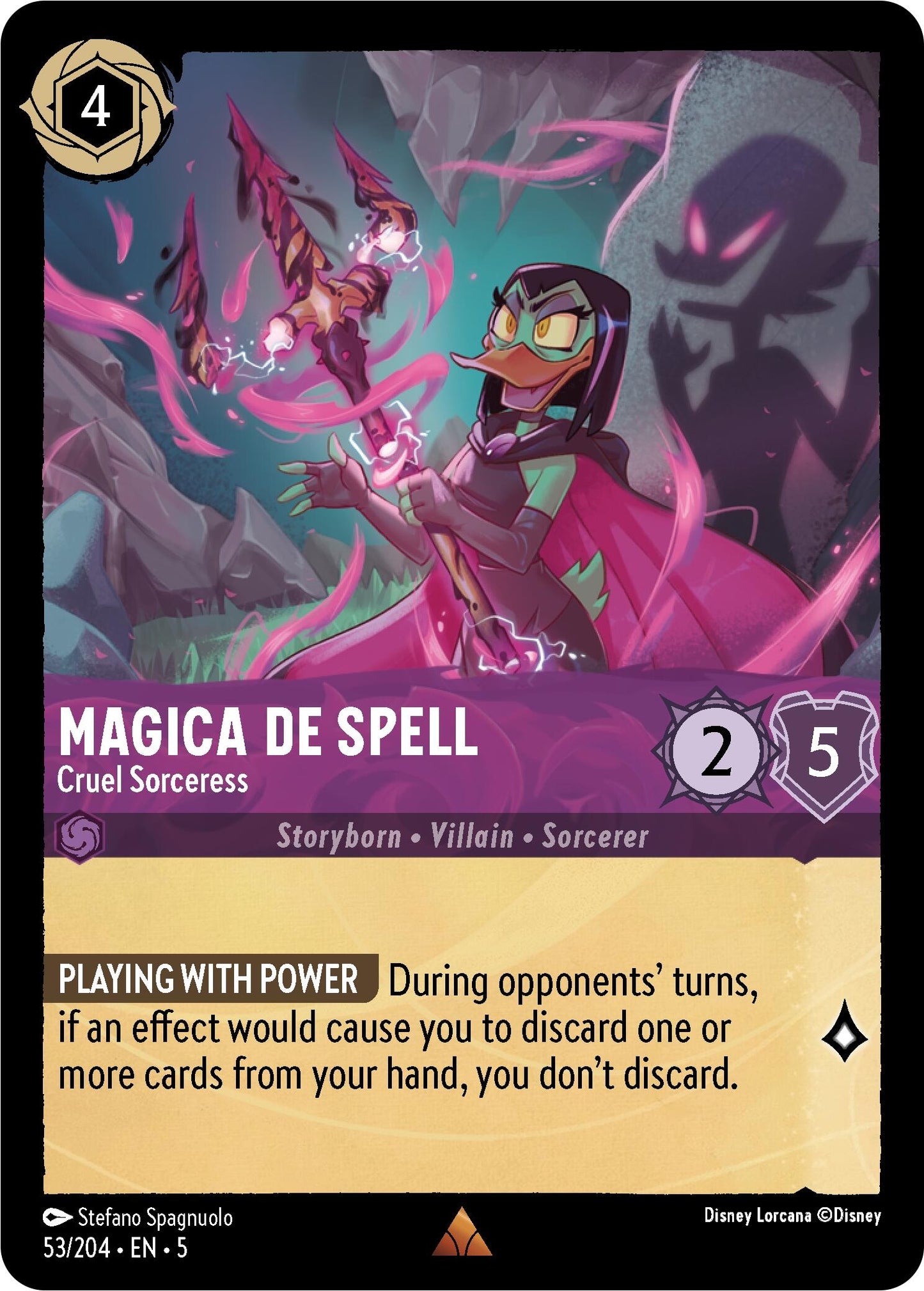Image for Magica De Spell - Cruel Sorceress (53/204) (Shimmering Skies) - Disney Lorcana
