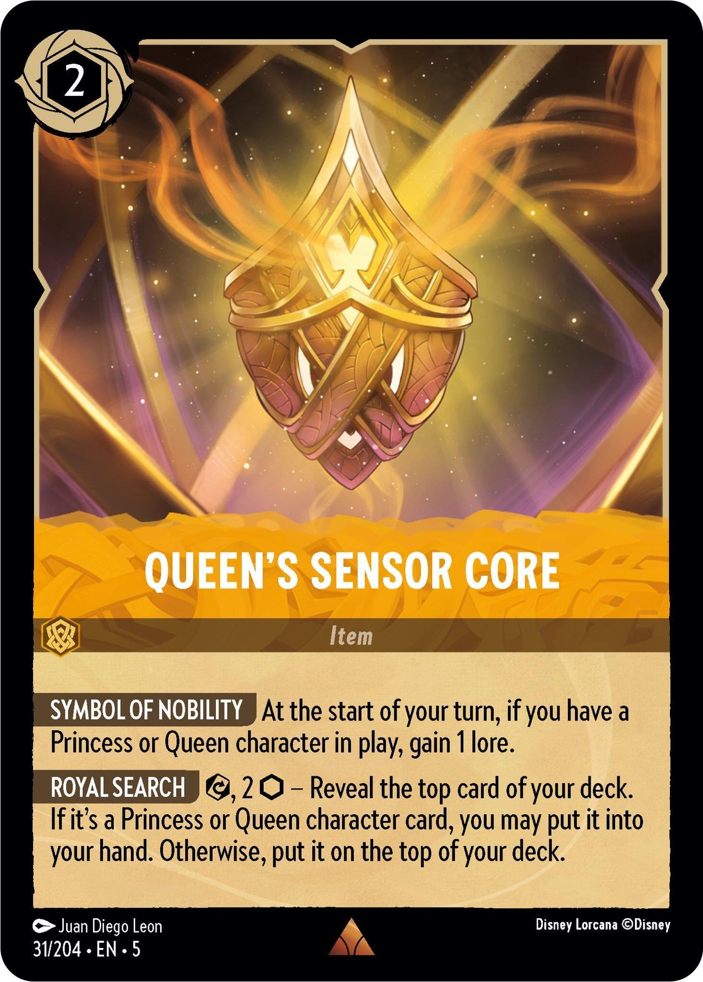 Image for Queen's Sensor Core (31/204) (Shimmering Skies) - Disney Lorcana