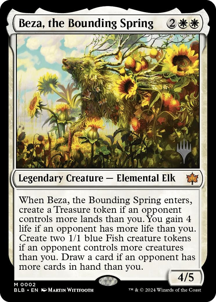 Image for Beza, the Bounding Spring (2) (Promo Pack: Bloomburrow) - Magic: The Gathering