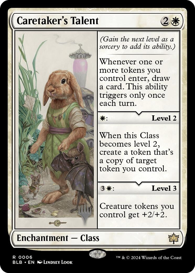 Image for Caretaker's Talent (6) (Promo Pack: Bloomburrow) - Magic: The Gathering