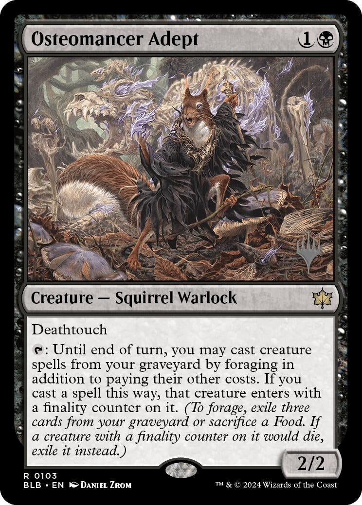 Image for Osteomancer Adept (103) (Promo Pack: Bloomburrow) - Magic: The Gathering