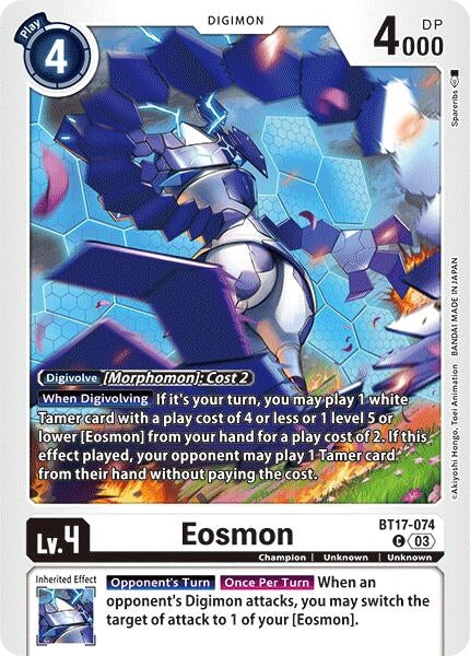 Image for Eosmon - BT17-074 (BT17-074 C) (Secret Crisis) - Digimon Card Game