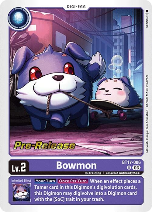 Image for Bowmon (BT17-006 U) (Secret Crisis Pre-Release Cards) - Digimon Card Game