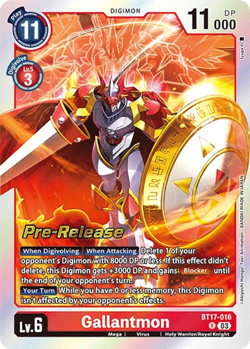 Image for Gallantmon (BT17-016 R) (Secret Crisis Pre-Release Cards) - Digimon Card Game
