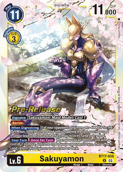 Image for Sakuyamon (BT17-038 R) (Secret Crisis Pre-Release Cards) - Digimon Card Game