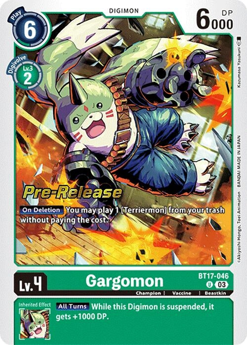 Image for Gargomon (BT17-046 U) (Secret Crisis Pre-Release Cards) - Digimon Card Game