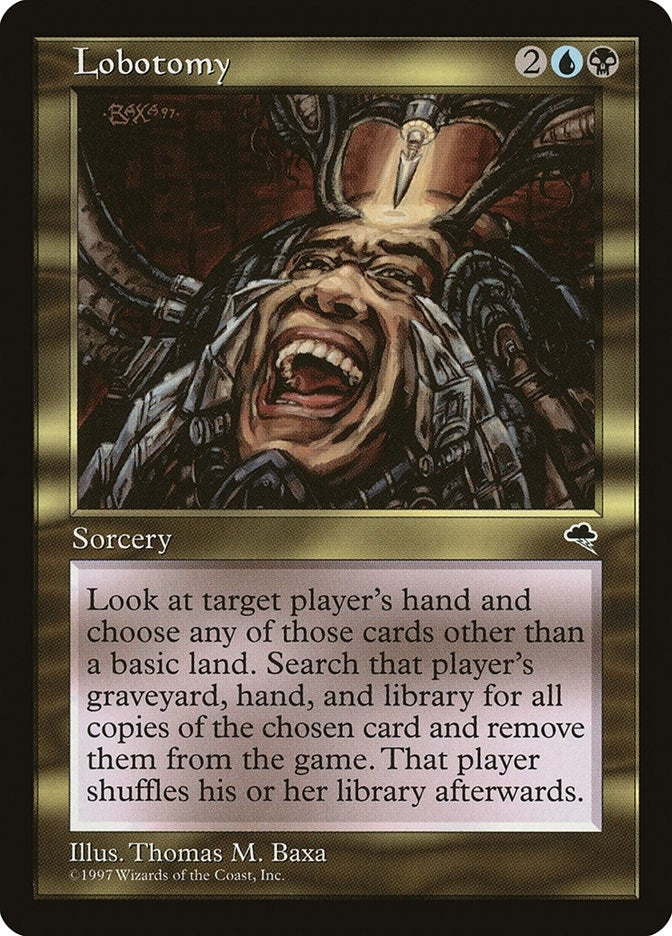 Image for Lobotomy (267) (Tempest) - Magic: The Gathering