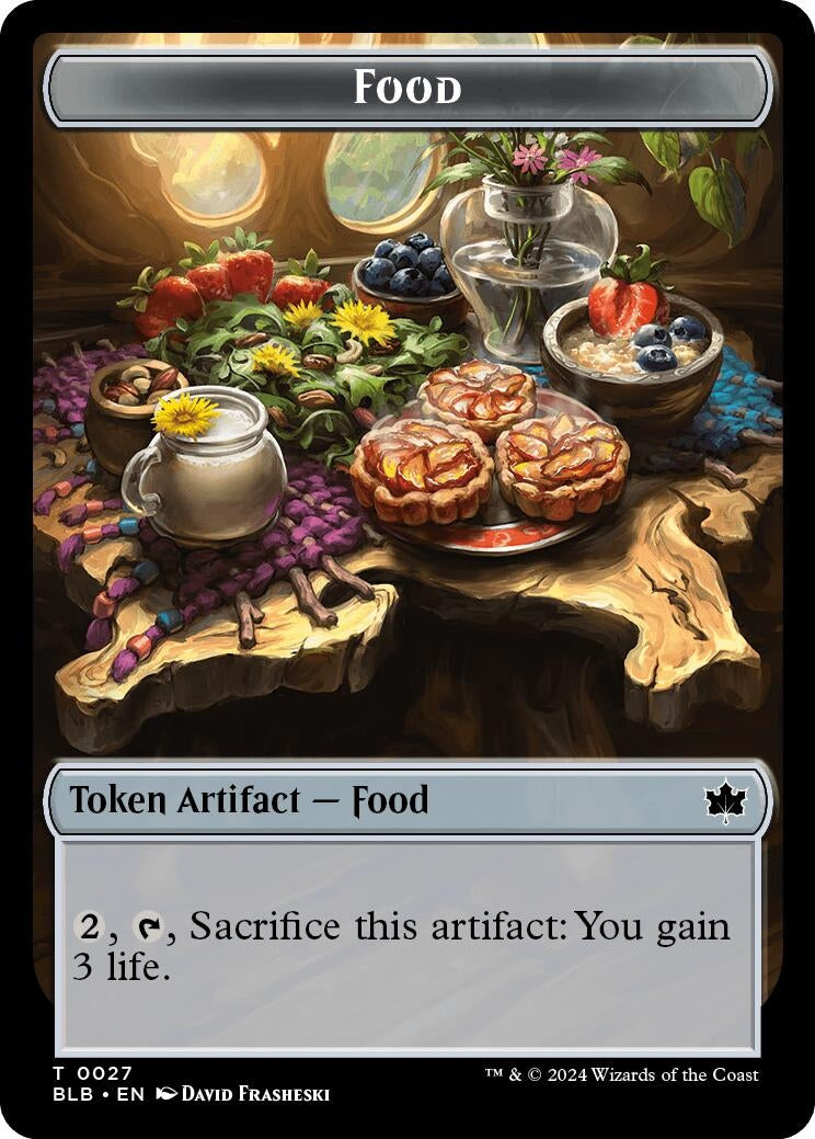 Image for Food // Rust-Shield Rampager Double-Sided Token (27 // 22) (Bloomburrow) - Magic: The Gathering