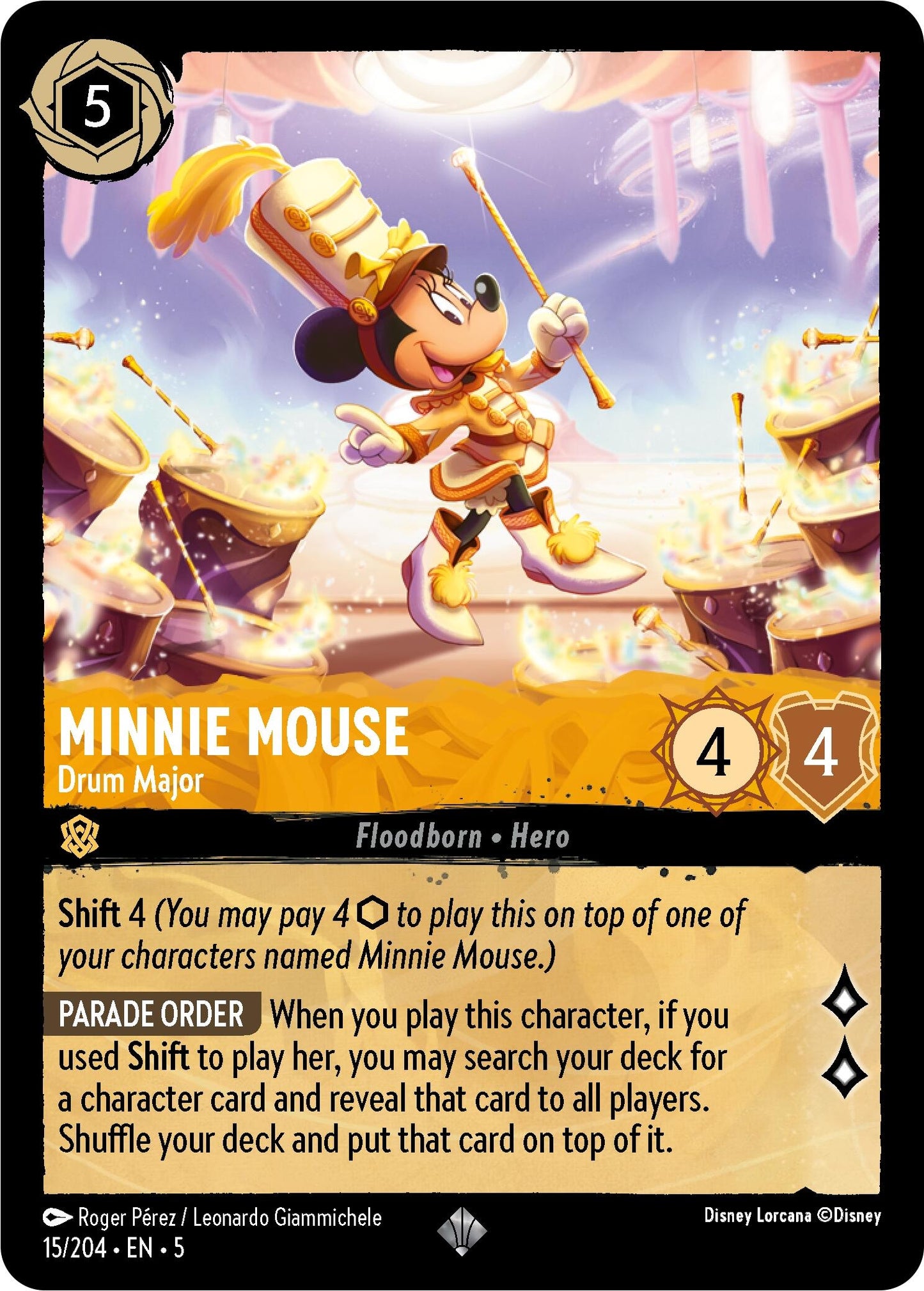 Image for Minnie Mouse - Drum Major (15/204) (Shimmering Skies) - Disney Lorcana