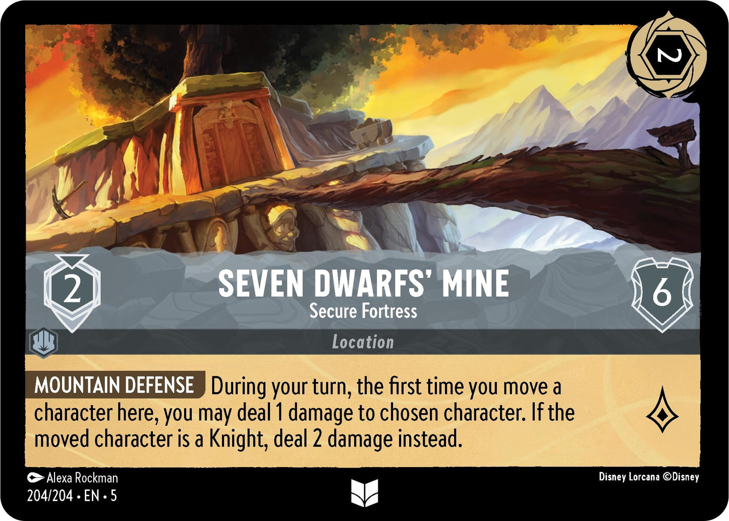 Image for Seven Dwarfs' Mine - Secure Fortress (204/204) (Shimmering Skies) - Disney Lorcana