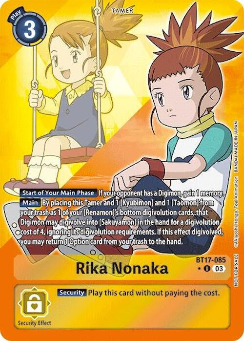 Image for Rika Nonaka (Alternate Art) (17085) (Secret Crisis) - Digimon Card Game