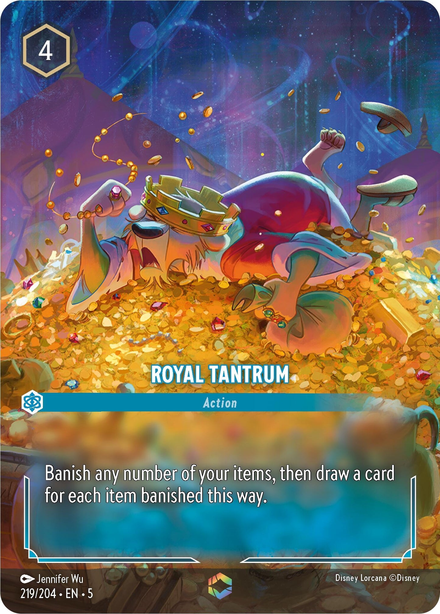 Image for Royal Tantrum (Enchanted) (219/204) (Shimmering Skies) - Disney Lorcana