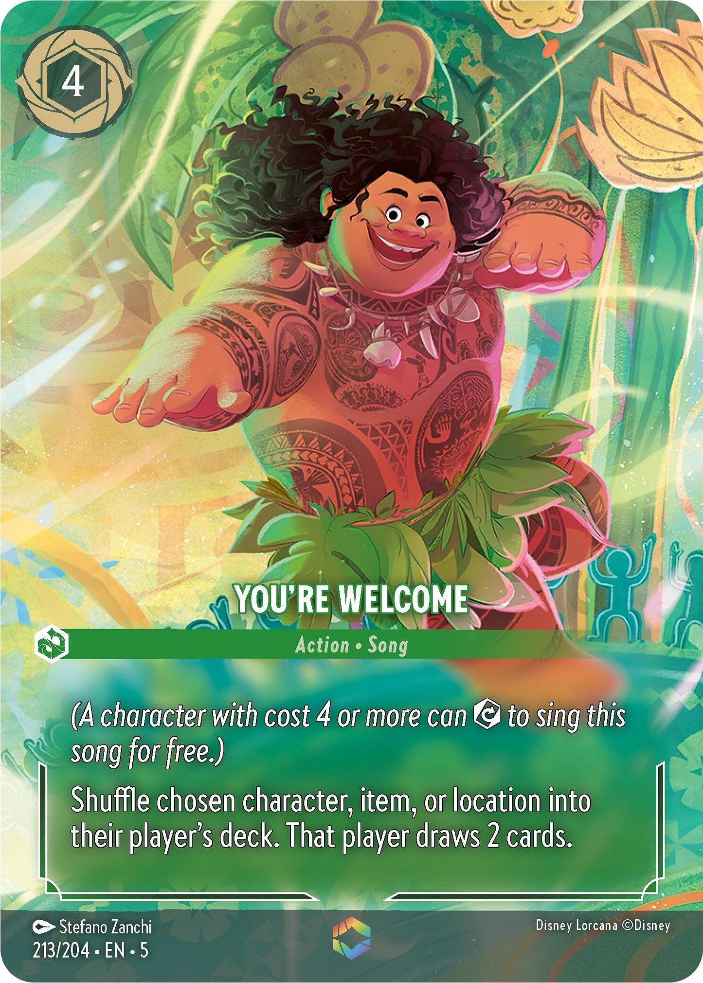 Image for You're Welcome (Enchanted) (213/204) (Shimmering Skies) - Disney Lorcana