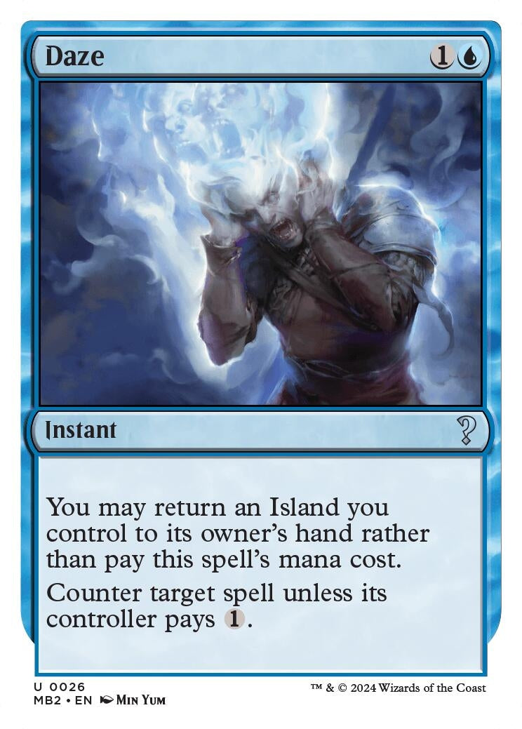 Image for Daze (White Border) (26) (Mystery Booster 2) - Magic: The Gathering