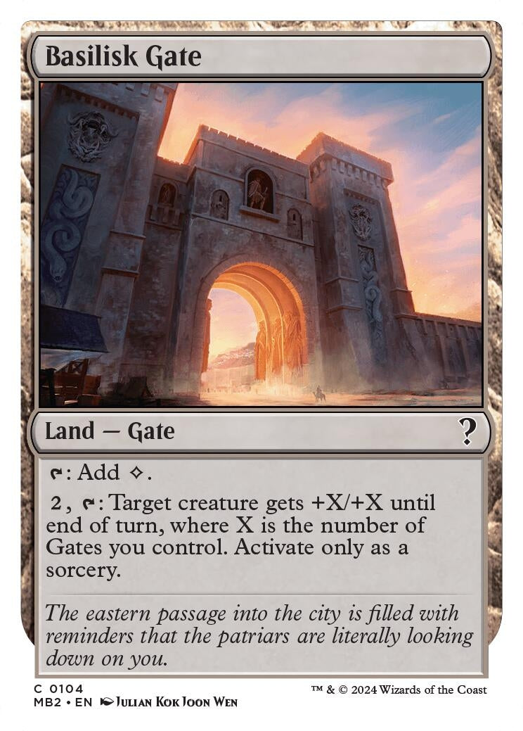 Image for Basilisk Gate (White Border) (104) (Mystery Booster 2) - Magic: The Gathering