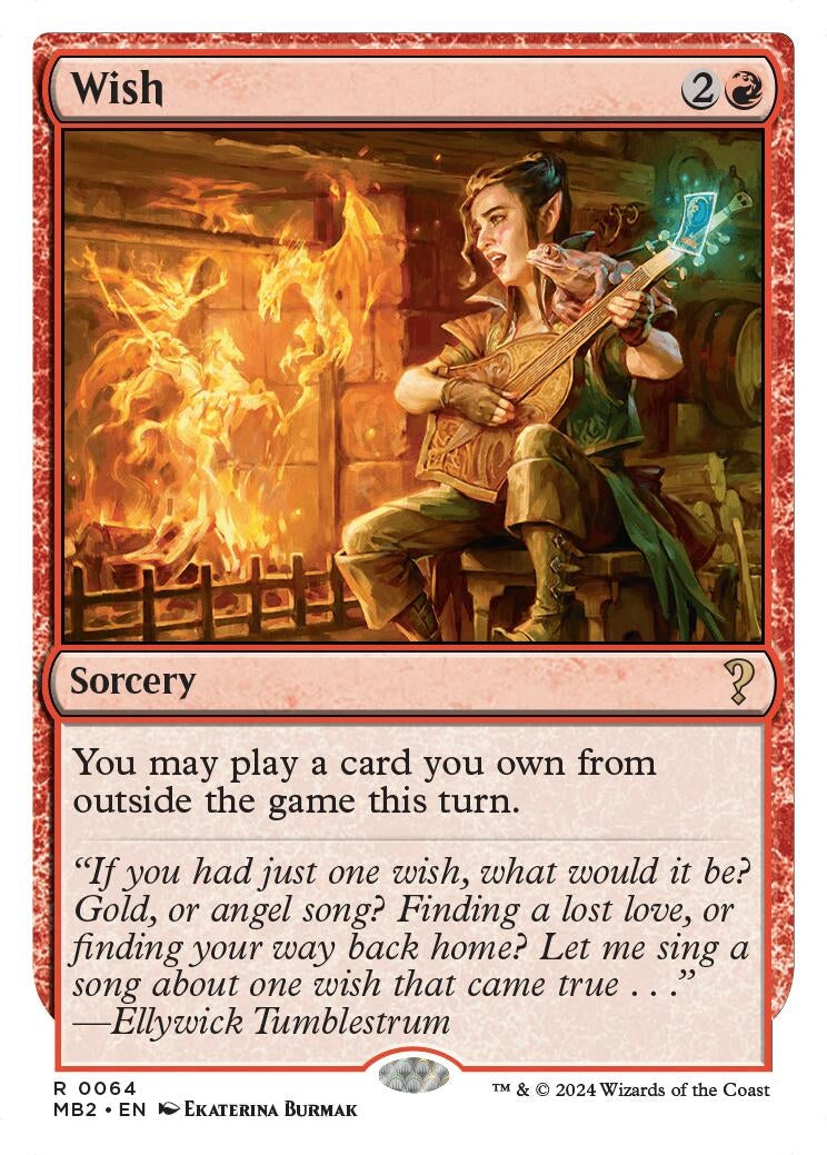 Image for Wish (White Border) (64) (Mystery Booster 2) - Magic: The Gathering