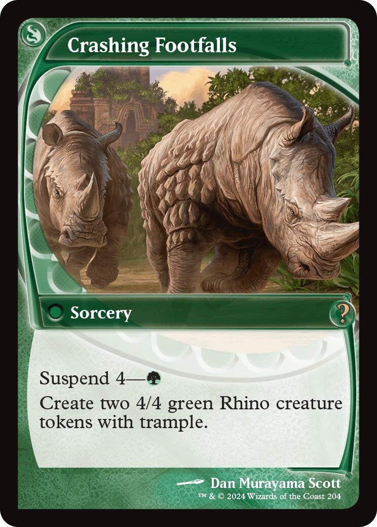 Image for Crashing Footfalls (Future Sight) (204) (Mystery Booster 2) - Magic: The Gathering