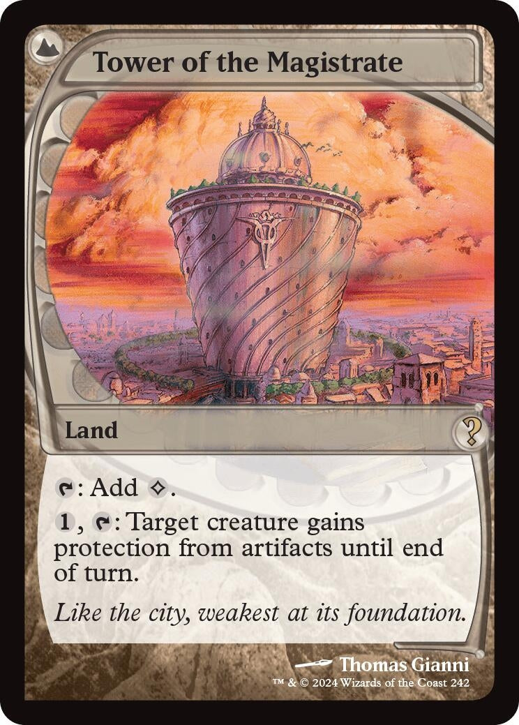 Image for Tower of the Magistrate (Future Sight) (242) (Mystery Booster 2) - Magic: The Gathering