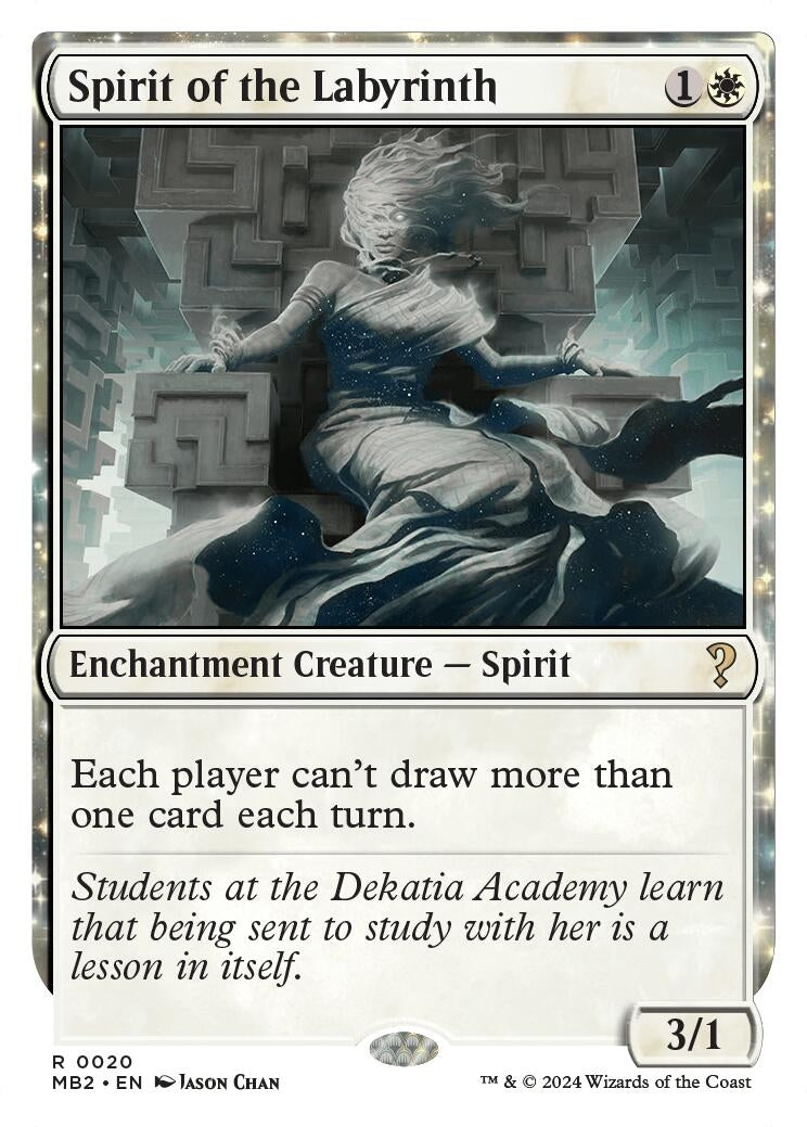 Image for Spirit of the Labyrinth (White Border) (20) (Mystery Booster 2) - Magic: The Gathering