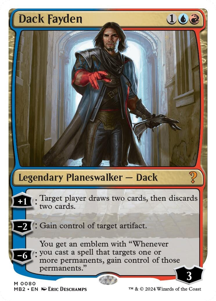 Image for Dack Fayden (White Border) (80) (Mystery Booster 2) - Magic: The Gathering
