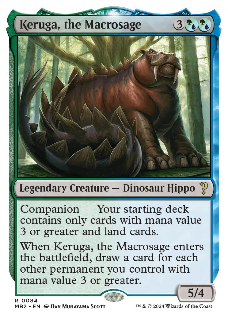 Image for Keruga, the Macrosage (White Border) (84) (Mystery Booster 2) - Magic: The Gathering