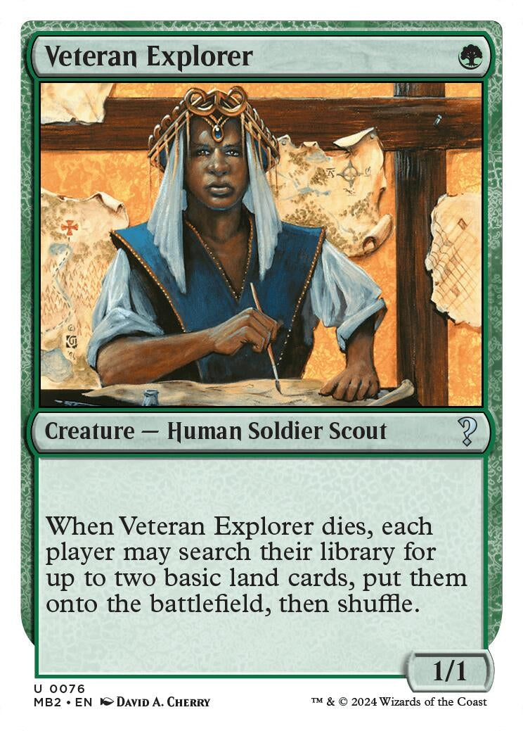 Image for Veteran Explorer (White Border) (76) (Mystery Booster 2) - Magic: The Gathering
