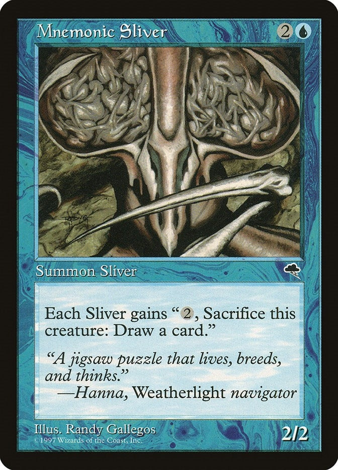 Image for Mnemonic Sliver (77) (Tempest) - Magic: The Gathering