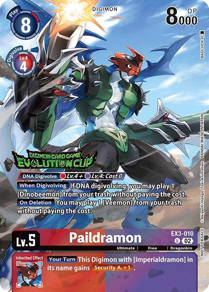 Image for Paildramon (2024 Evolution Cup) (EX3-010 U) (Draconic Roar) - Digimon Card Game