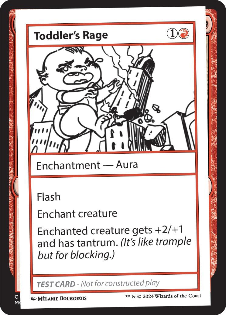 Image for Toddler's Rage (Mystery Booster 2 Playtest Cards) - Magic: The Gathering