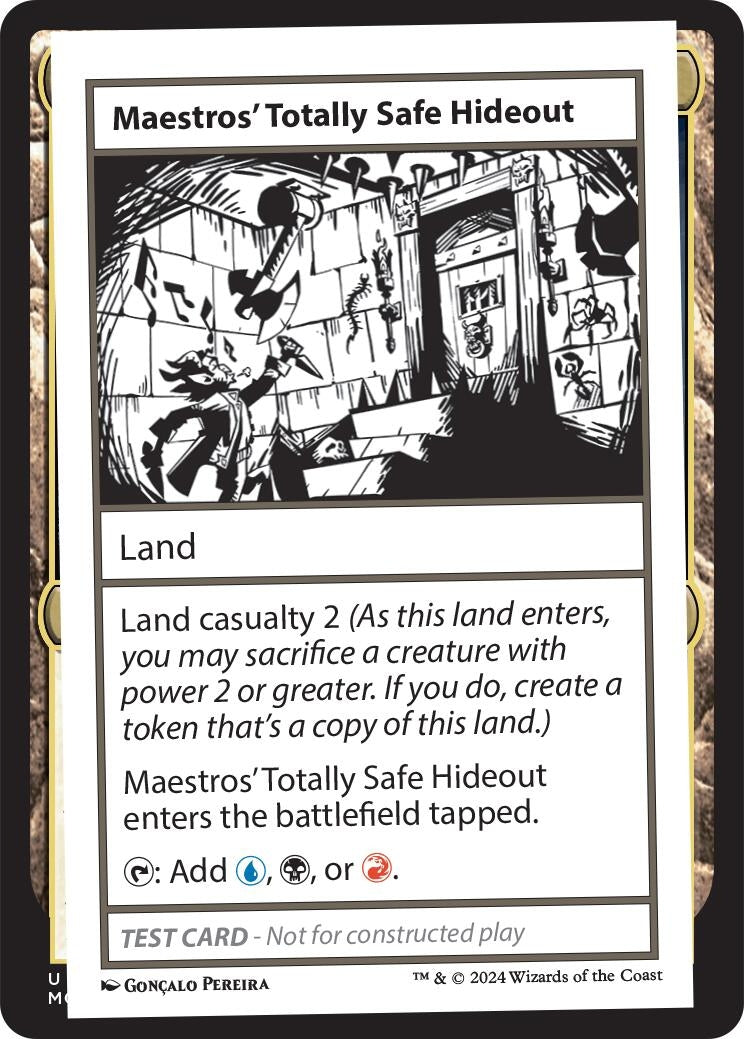 Image for Maestros' Totally Safe Hideout (Mystery Booster 2 Playtest Cards) - Magic: The Gathering