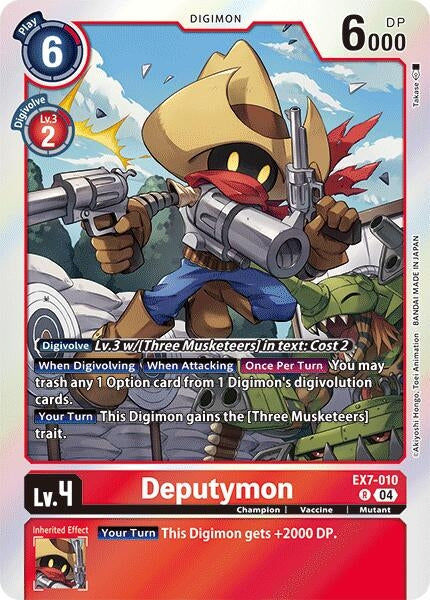 Image for Deputymon (EX7-010 R) (Digimon LIBERATOR) - Digimon Card Game