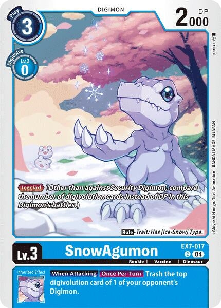 Image for SnowAgumon (EX7-017 C) (Digimon LIBERATOR) - Digimon Card Game
