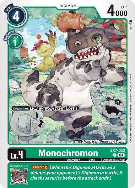 Image for Monochromon (EX7-033 C) (Digimon LIBERATOR) - Digimon Card Game