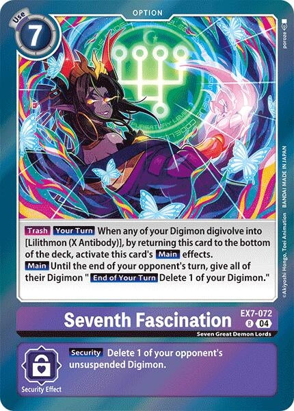 Image for Seventh Fascination (EX7-072 R) (Digimon LIBERATOR) - Digimon Card Game