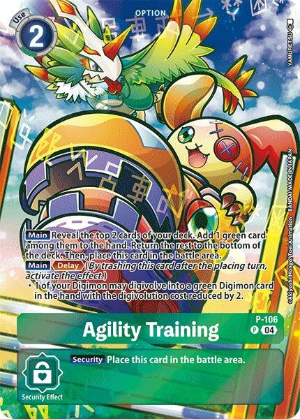 Image for Agility Training (Starter Deck 19 Exclusive) (P-106 P) (Digimon Promotion Cards) - Digimon Card Game