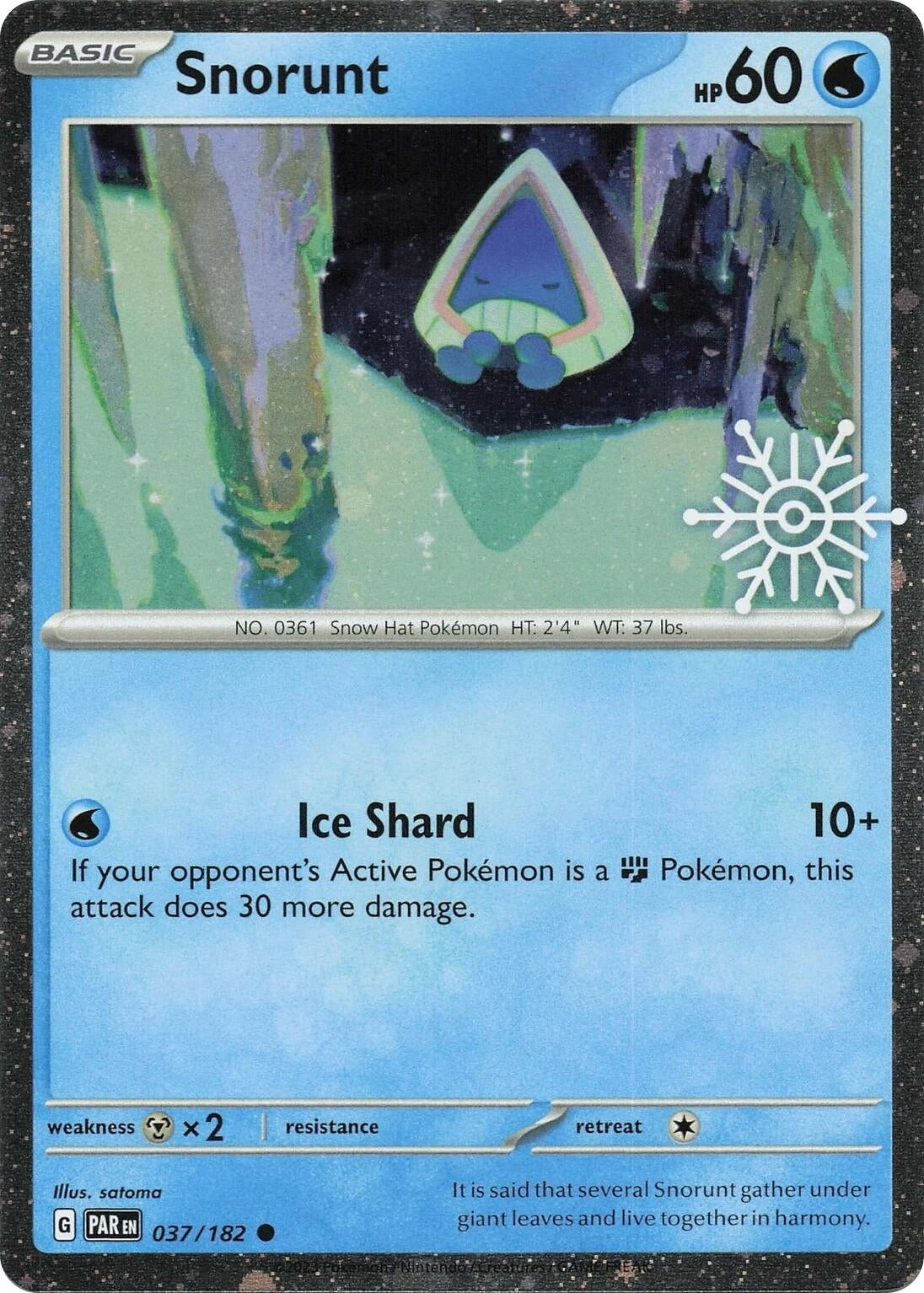 Snorunt - 037/182 (Holiday Calendar) (037/182) (Miscellaneous Cards & Products)